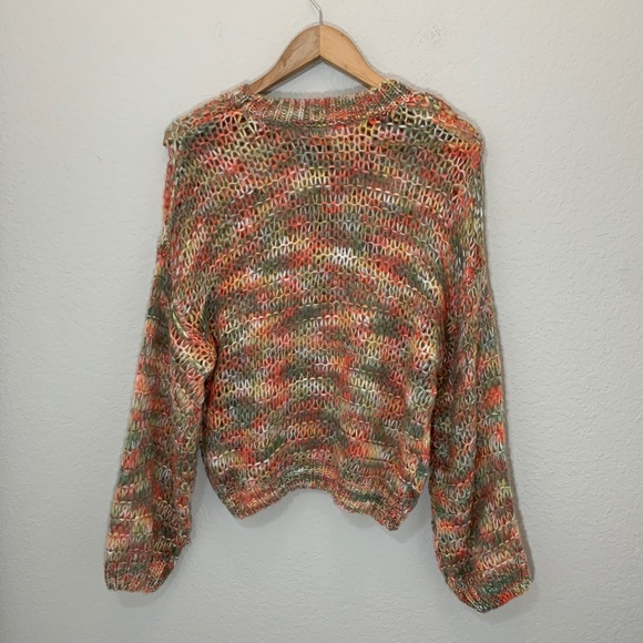 Le Lis multicolored cozy crew neck sweater small - Picture 6 of 8